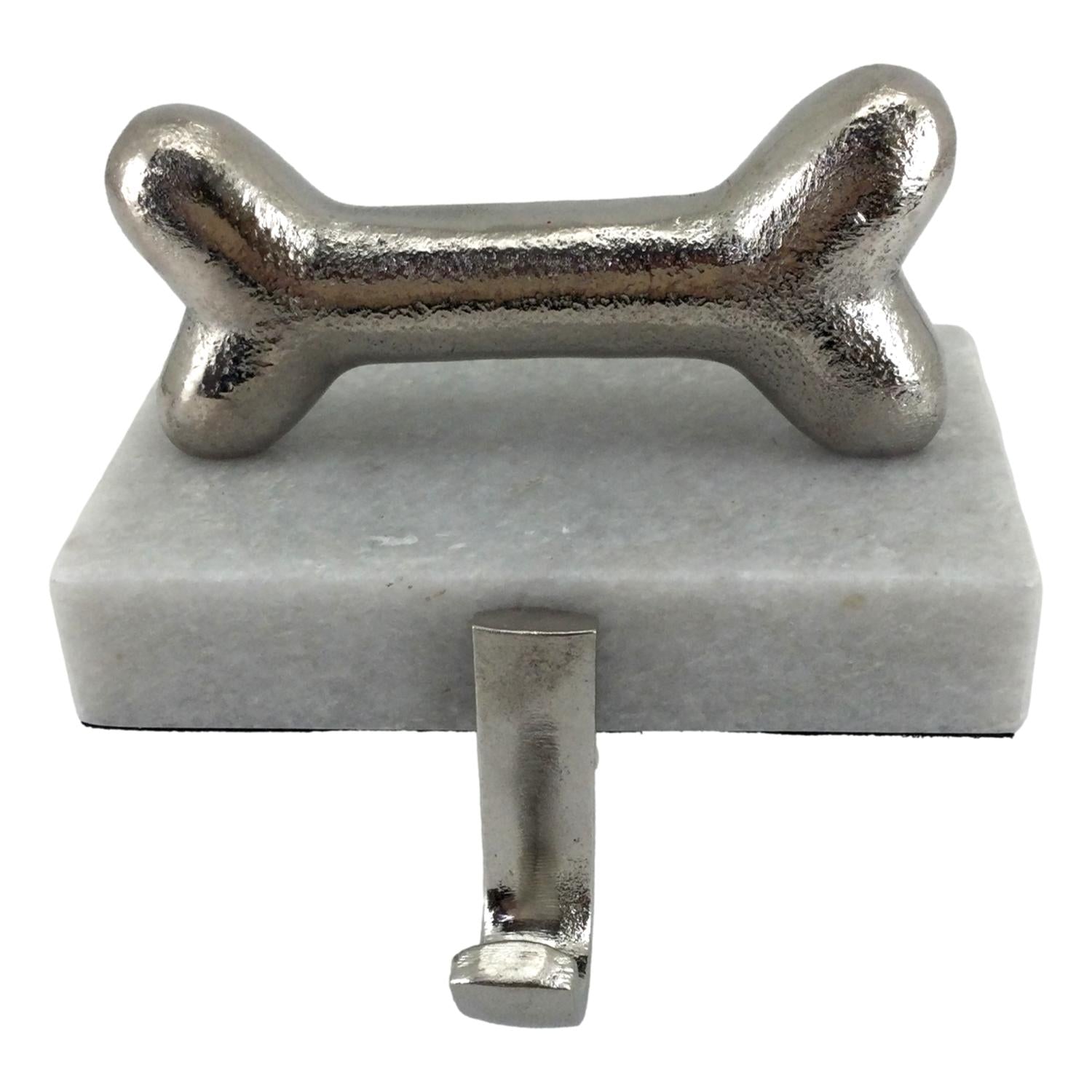 Silver Dog Bone S/H - Seasonal Decor