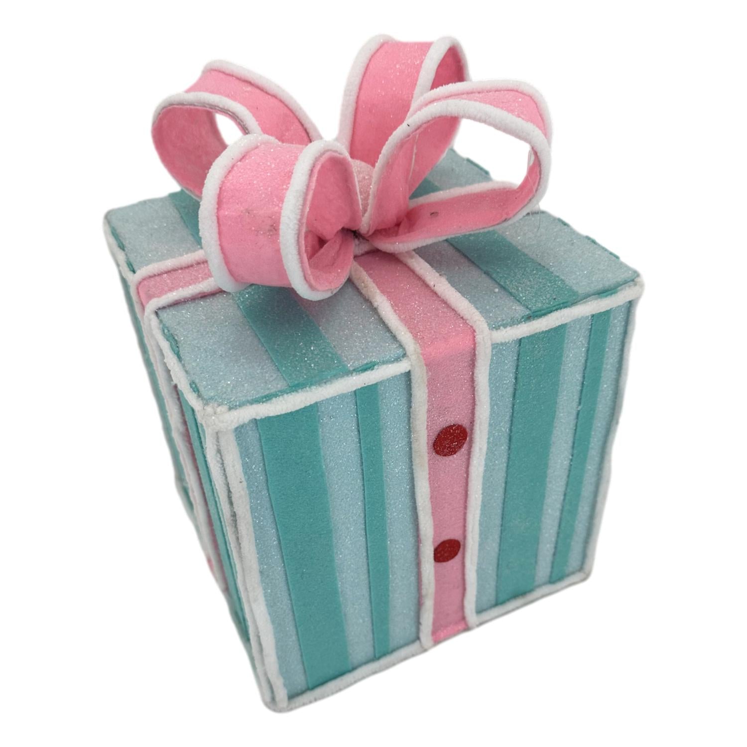 Blue Pink Bow Giftbox - Seasonal Decor