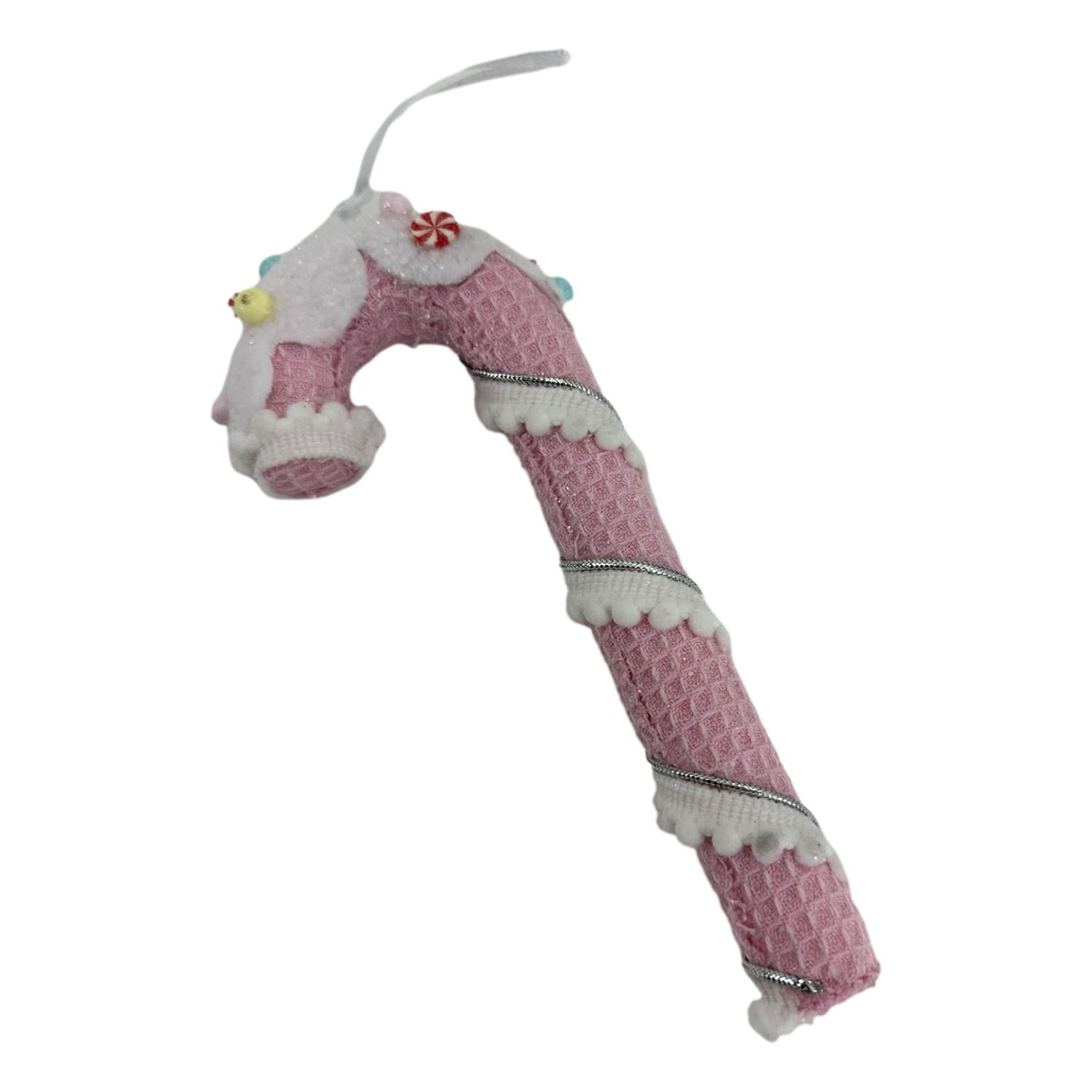 Pink Candycane Ornament - Seasonal Decor
