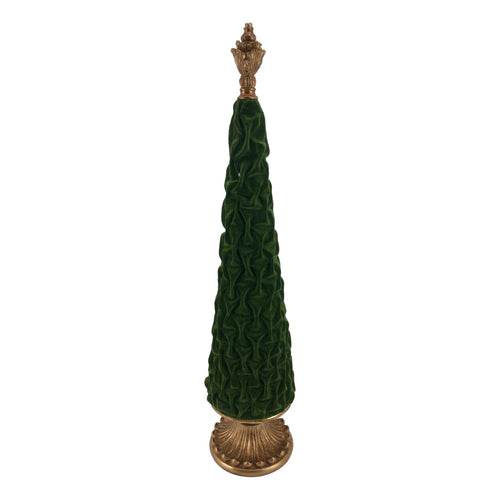Green Flocked Tree - Seasonal Decor