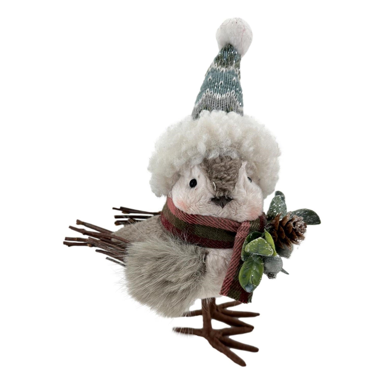 Knitted Birds Left - Seasonal Decor