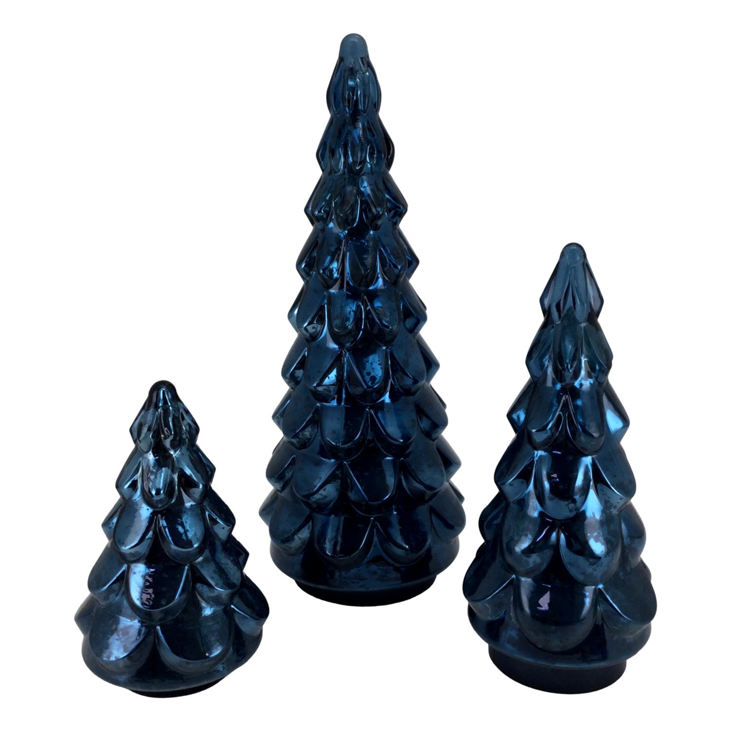 55cm Navy Tree - Seasonal Decor