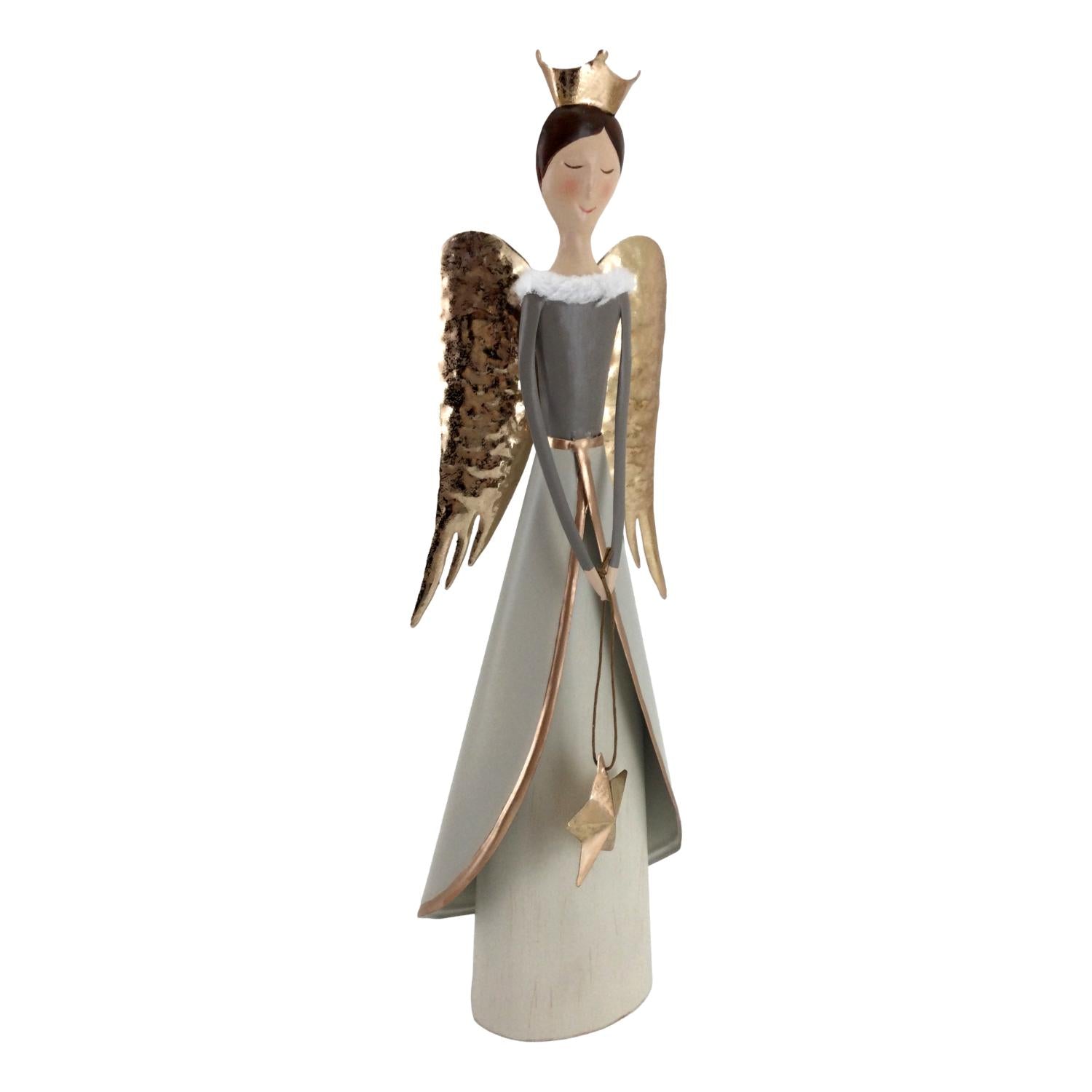 Gold Angel Star Statue - Seasonal Decor