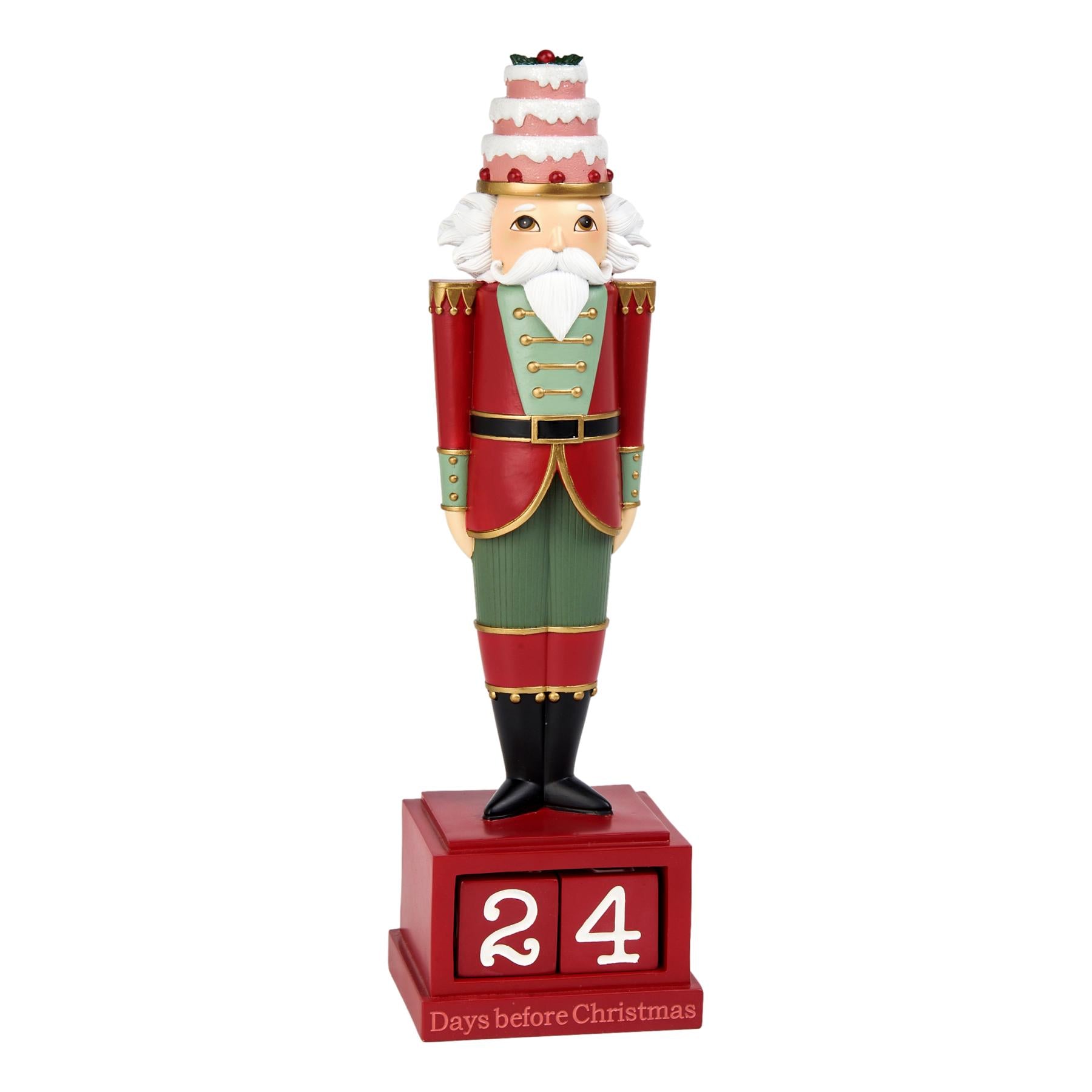 Red Nutcracker Countdown - Seasonal Decor