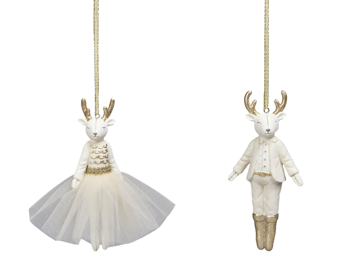 Dancing Deer Ornaments Assorted