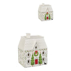 17cm Led White Roof Xmas House - Seasonal Decor