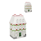 25cm White Roof Xmas Jar