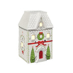 18cm Led White Roof Xmas House