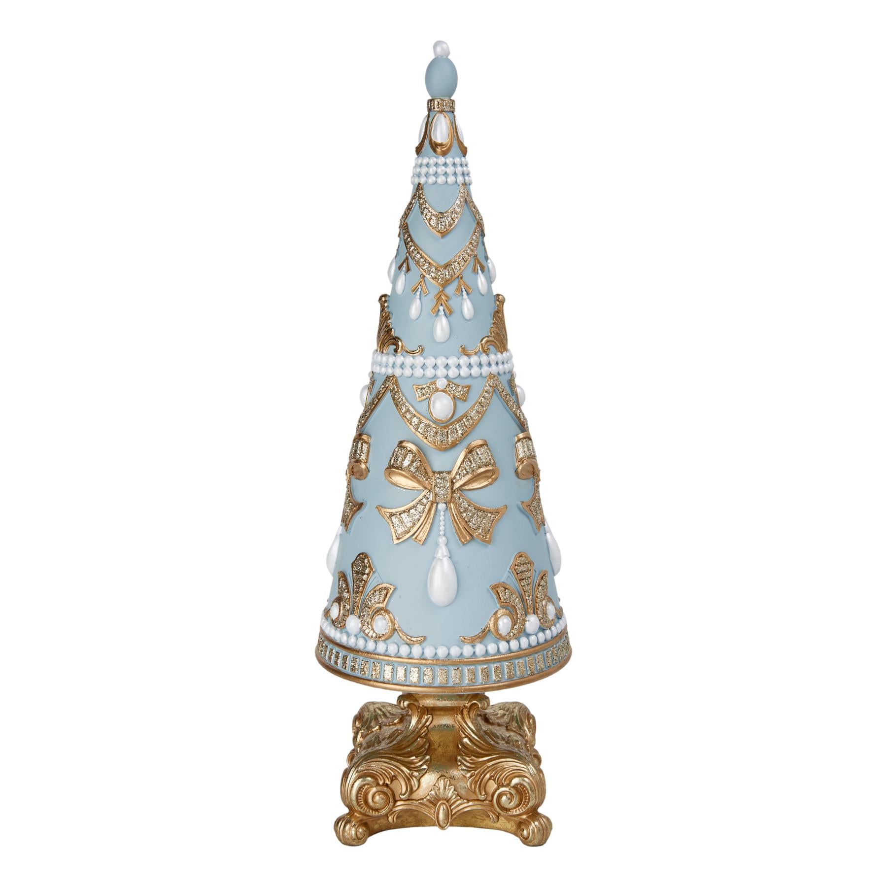 40cm Blue Versailles Christmas Tree - Seasonal Decor