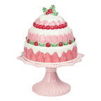Pink Cake Stand Dome - Seasonal Decor