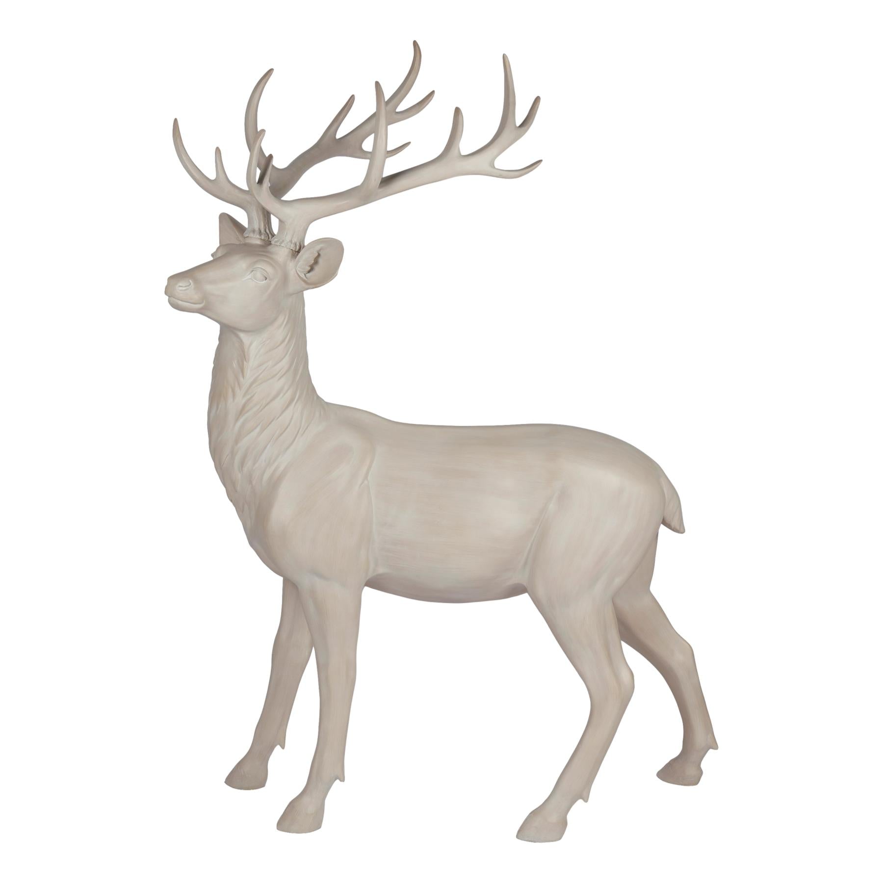 153cm Natural Standing Deer - Seasonal Decor
