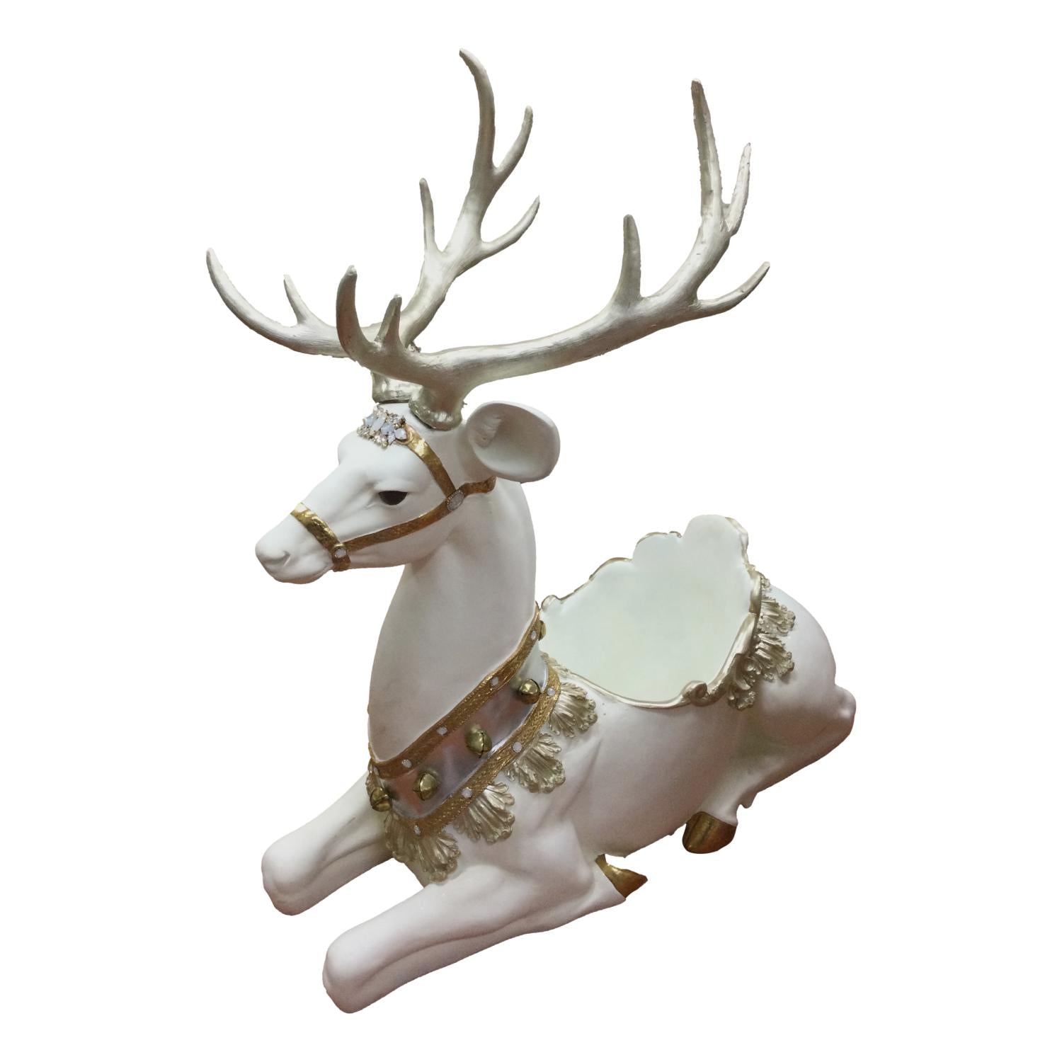 Champ Metallic Deer Flowerpot - Seasonal Decor