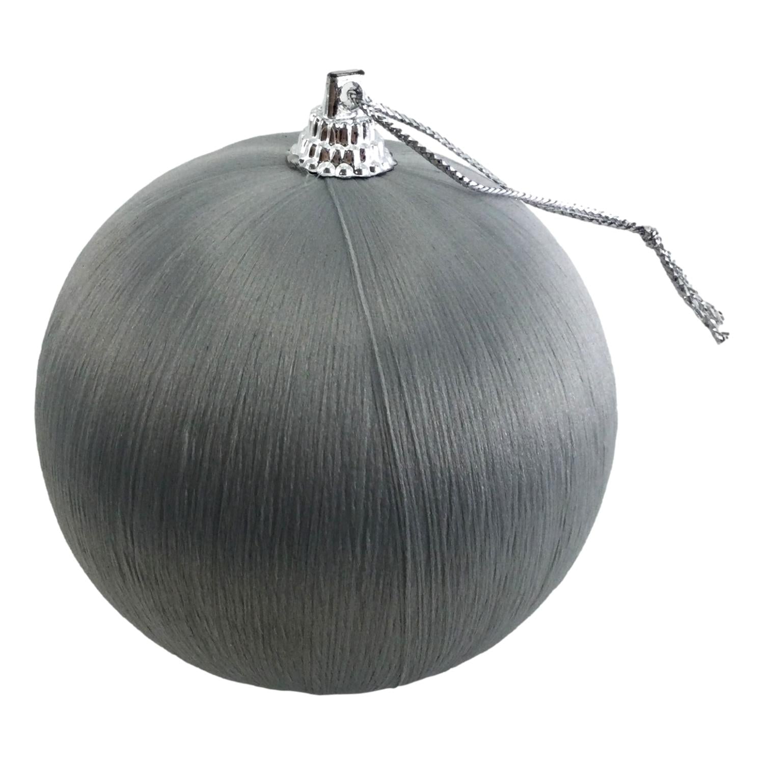 Grey Silk Ball Hanging Box 6 - Seasonal Decor