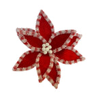 Red White Poinsettia - Seasonal Decor