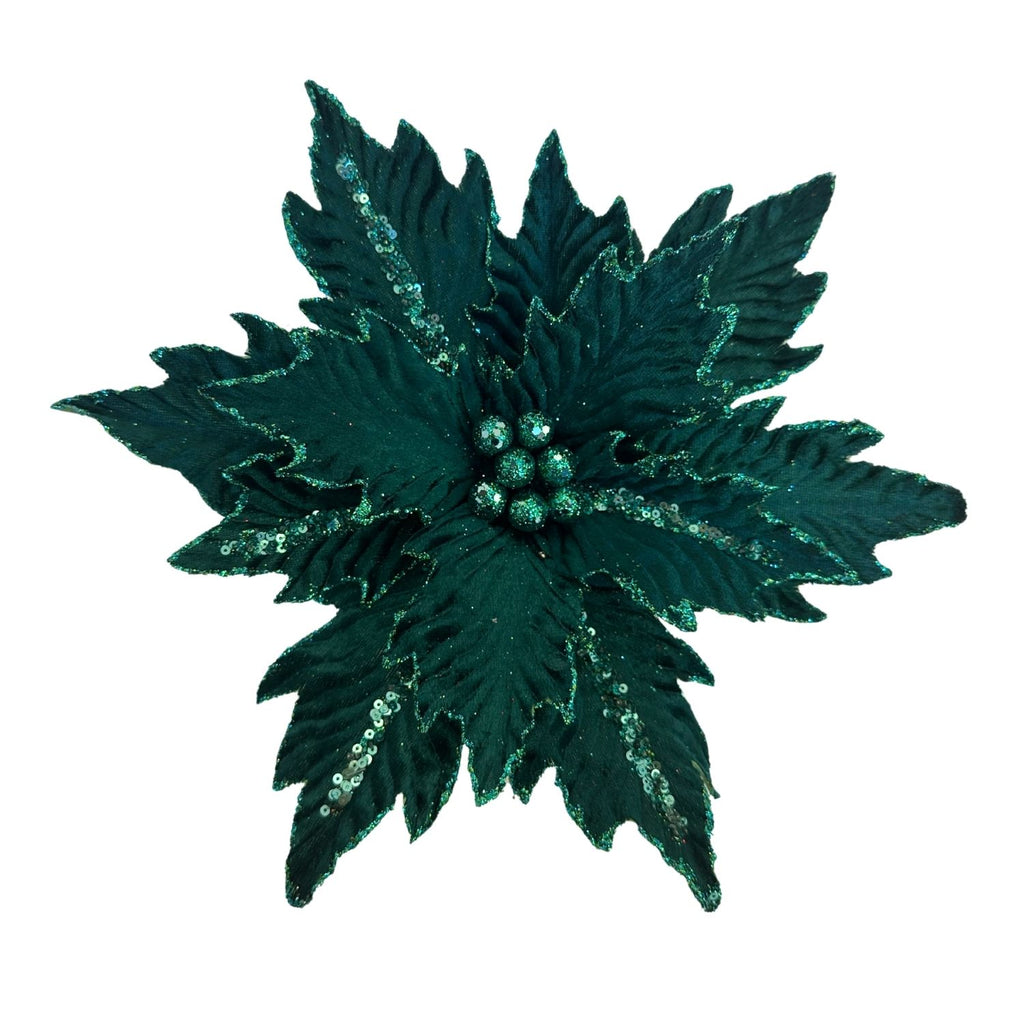 Emerald Poinsettia - Seasonal Decor