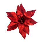 Red Metallic Poinsettia - Seasonal Decor