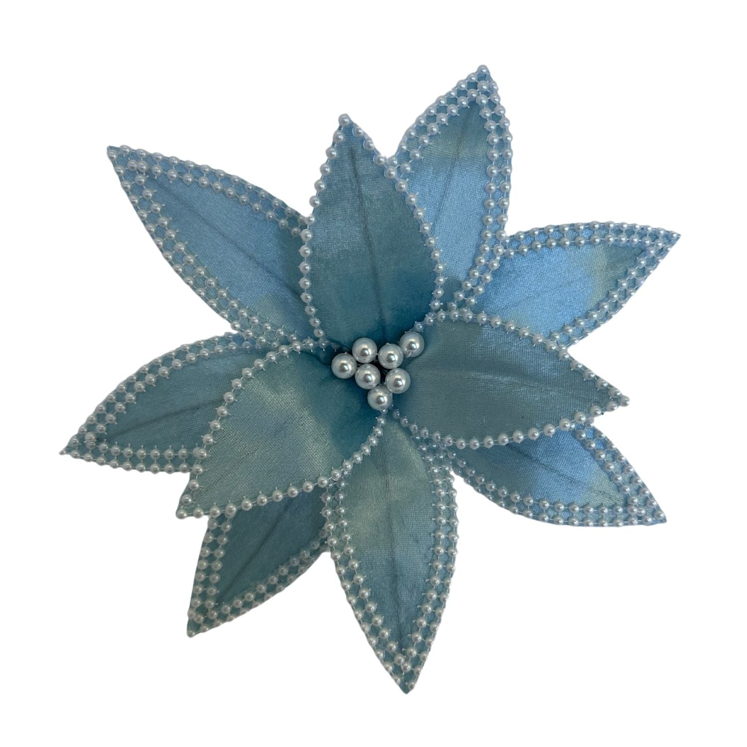 Ice Blue Poinsettia - Seasonal Decor