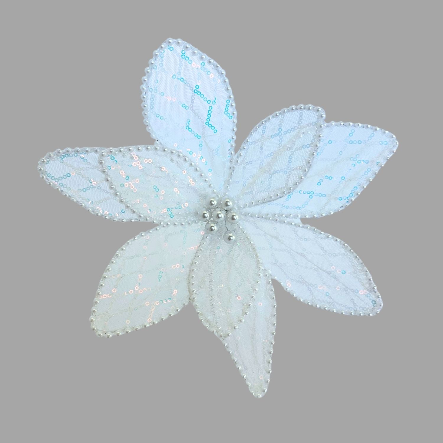 White Poinsettia - Seasonal Decor