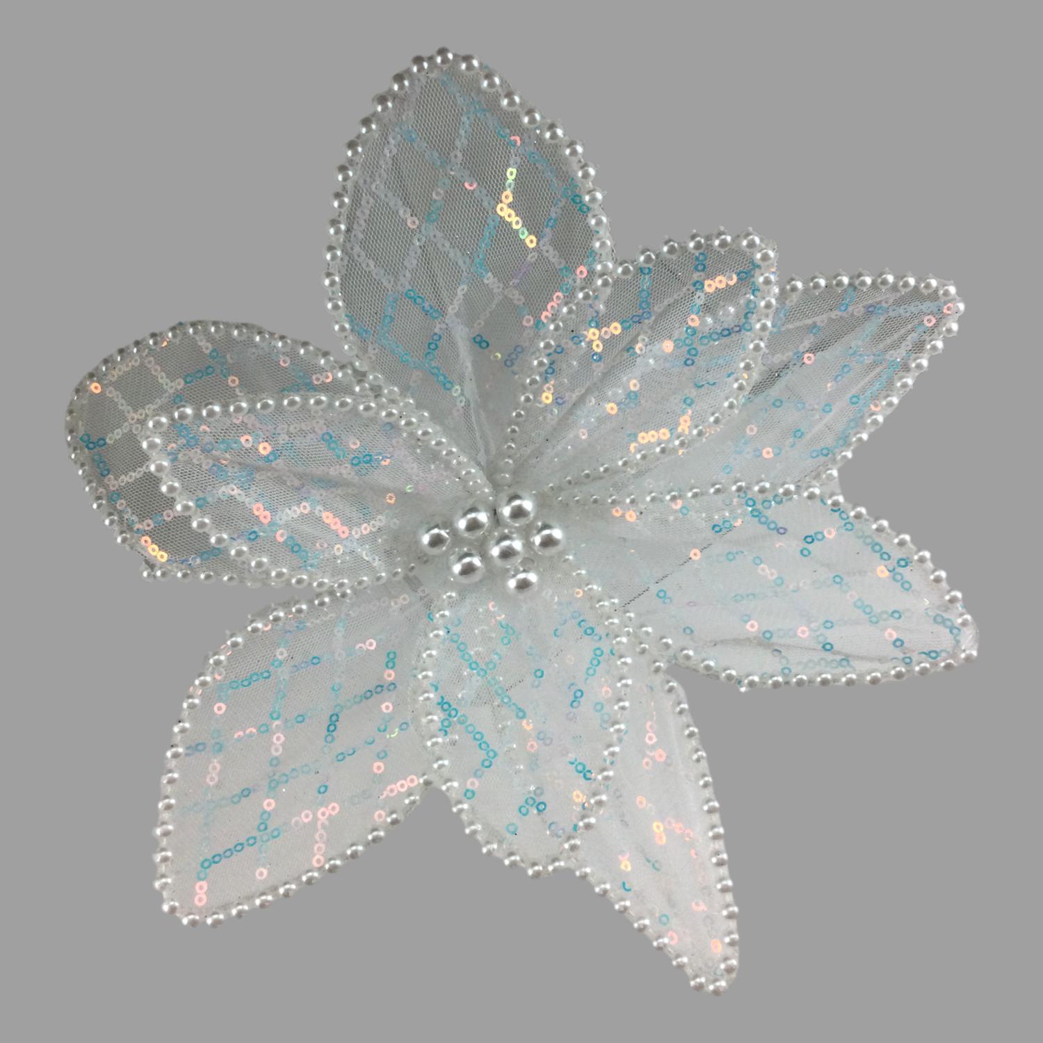 White Poinsettia - Seasonal Decor