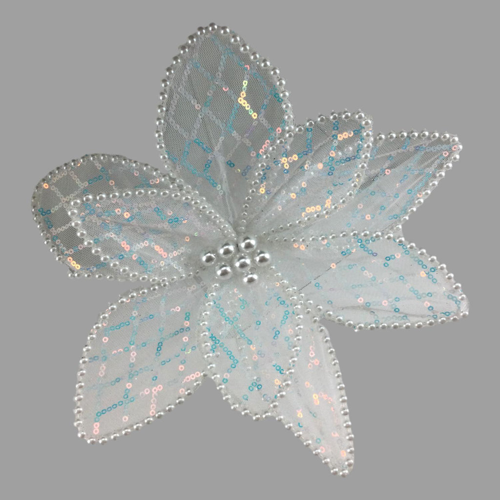 White Poinsettia - Seasonal Decor