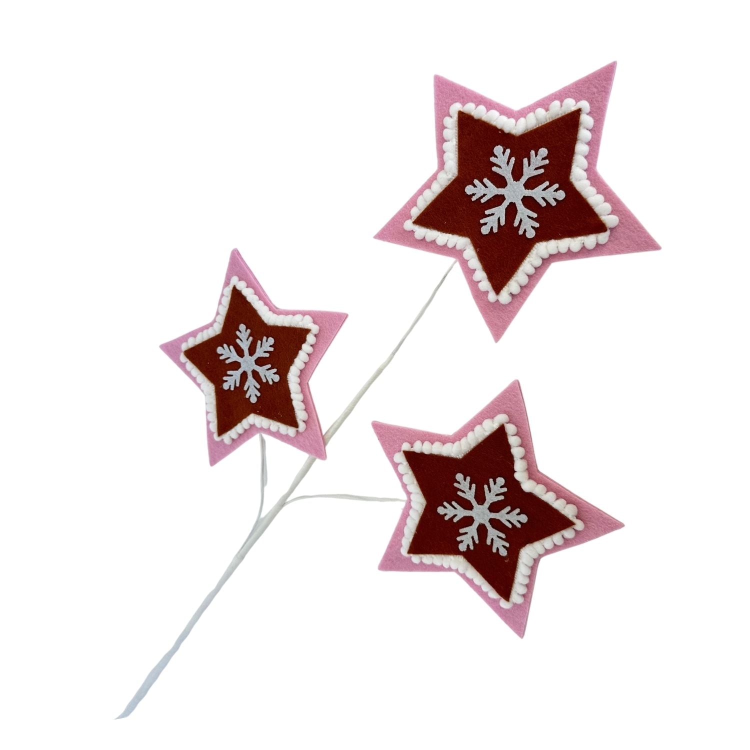Pink Ginger Star Spray - Seasonal Decor