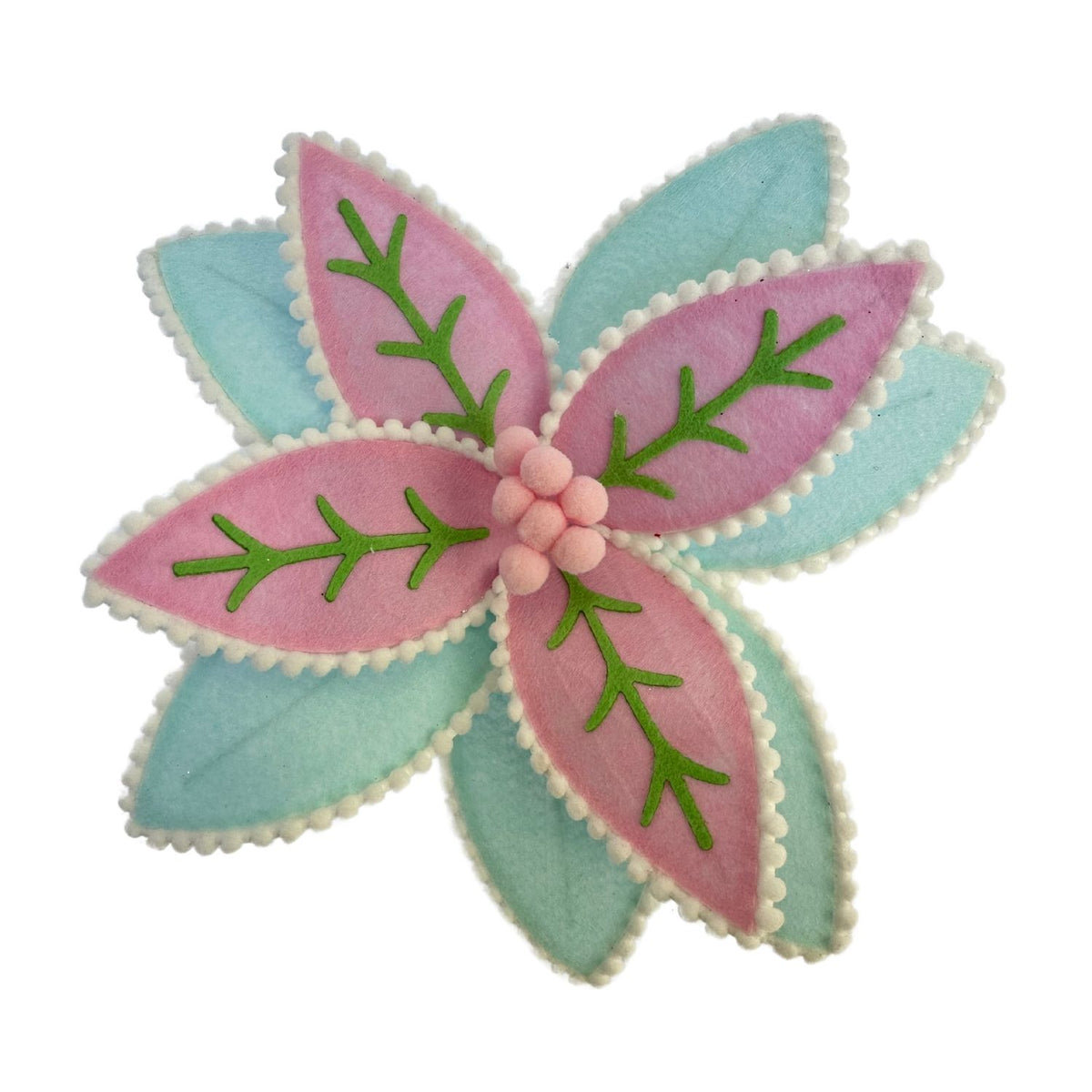 Pink Blue Poinsettia
