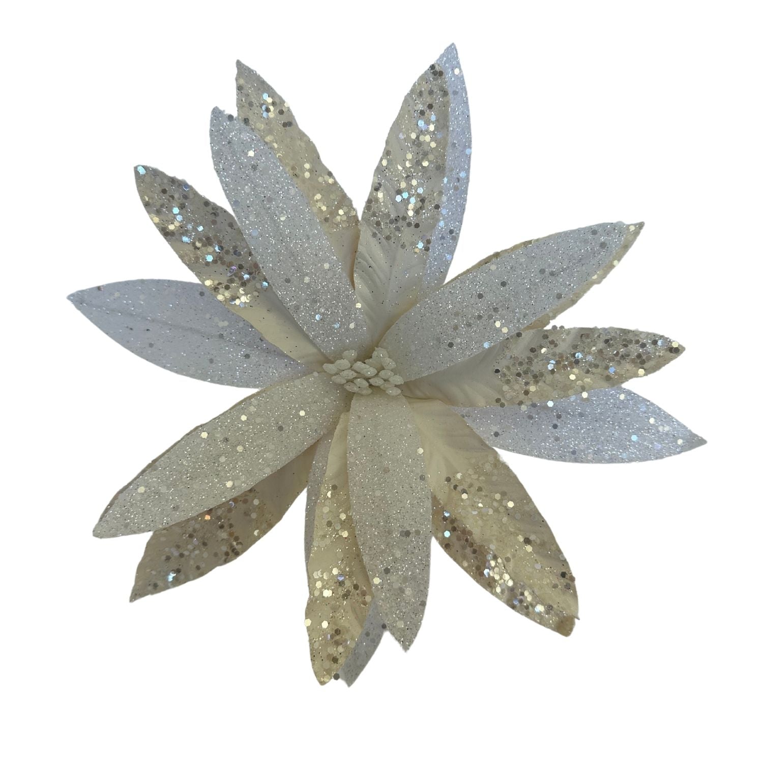 White Poinsettia - Seasonal Decor