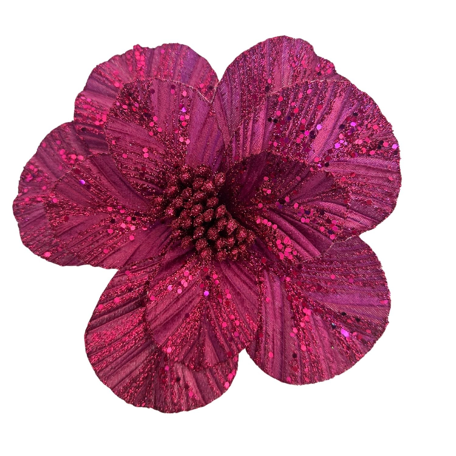 Magenta Poinsettia - Seasonal Decor