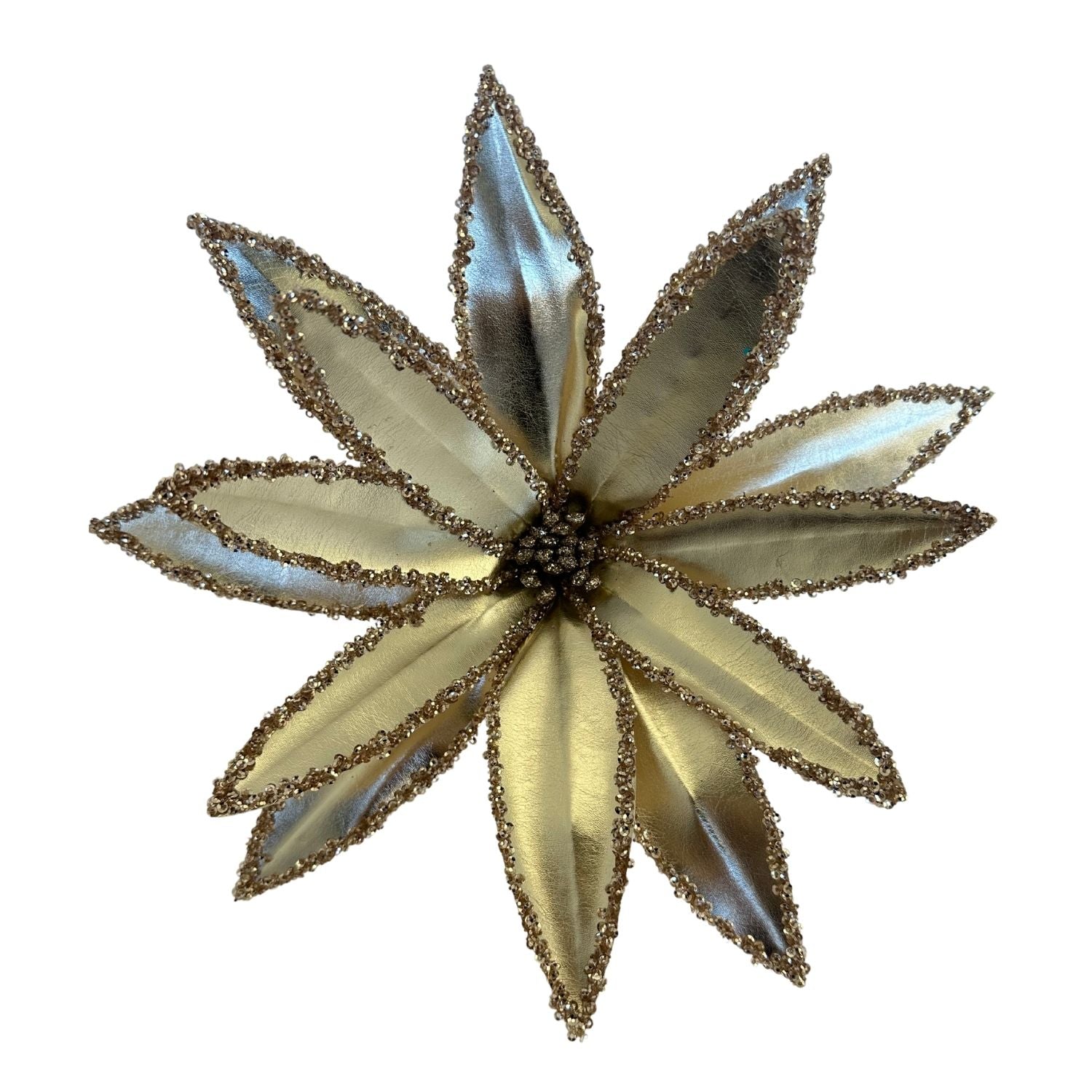 Champ Metallic Poinsettia - Seasonal Decor