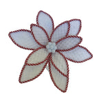 White Red Poinsettia - Seasonal Decor