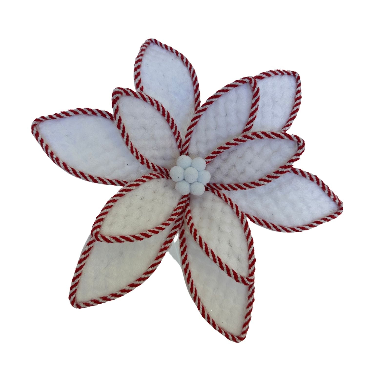 White Red Poinsettia - Seasonal Decor