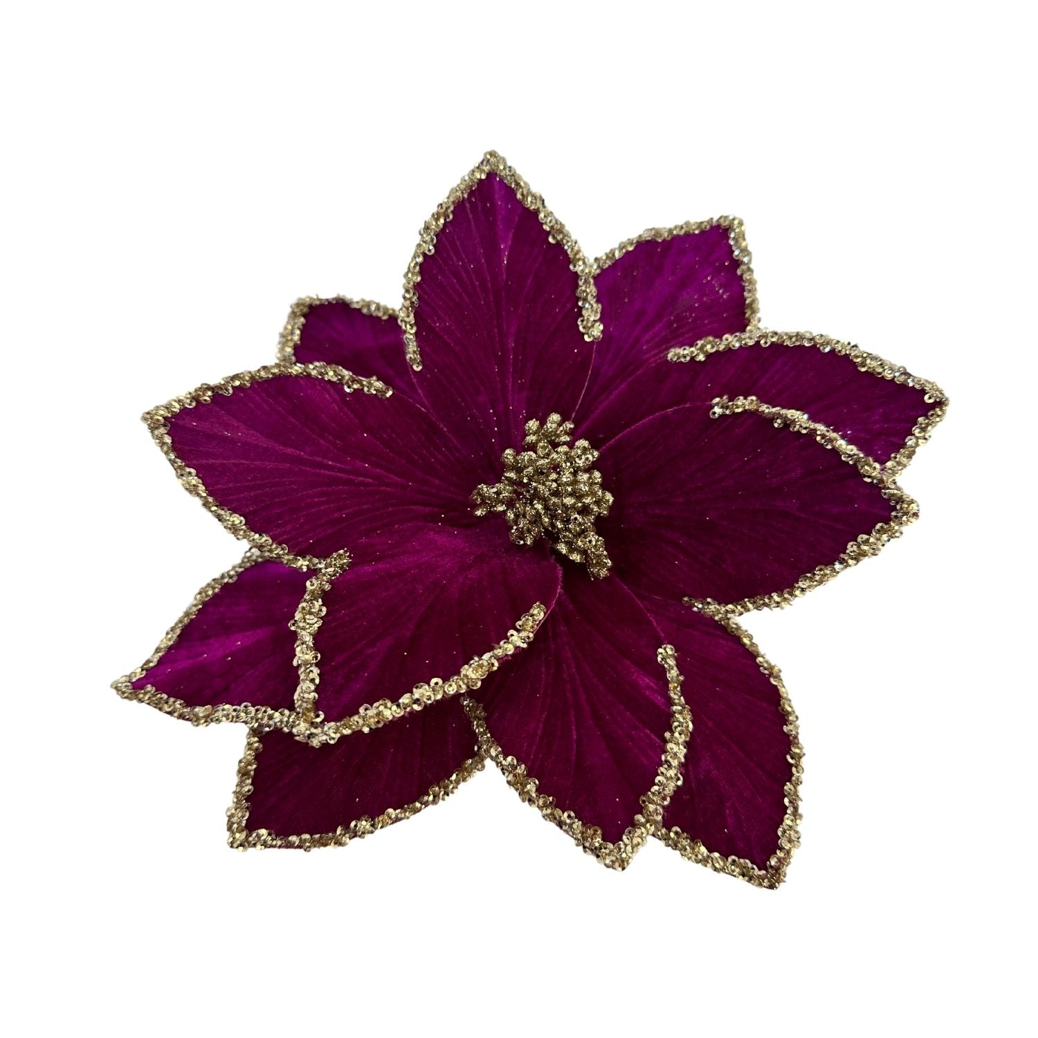 Magenta Poinsettia - Seasonal Decor