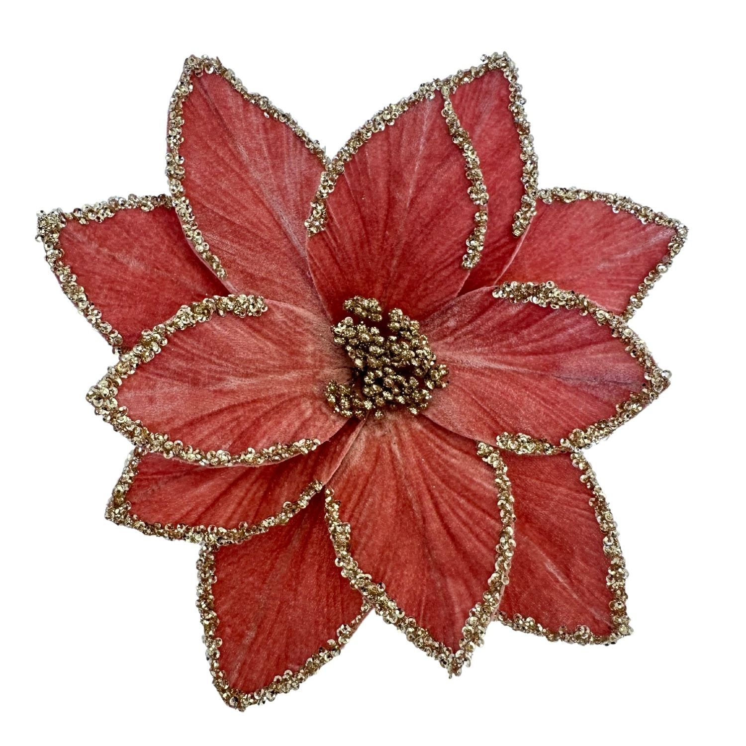 Salmon Poinsettia - Seasonal Decor