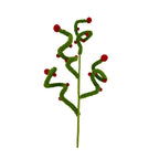 Green Red Swirl Spray - Seasonal Decor