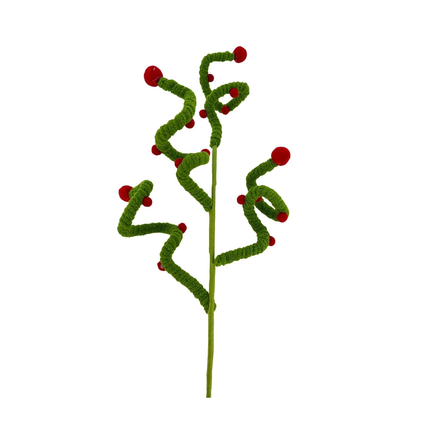 Green Red Swirl Spray - Seasonal Decor