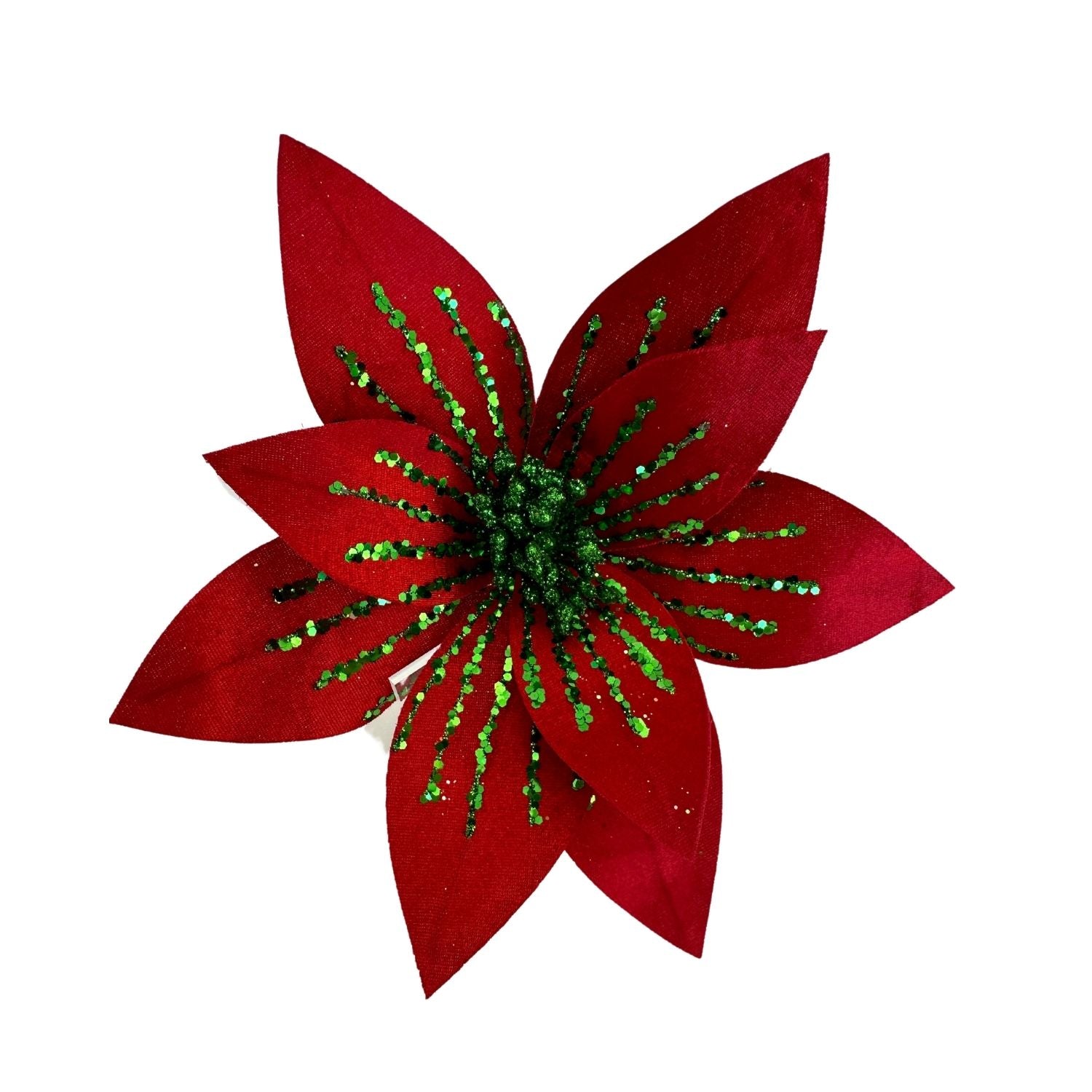 Red Green Poinsettia - Seasonal Decor