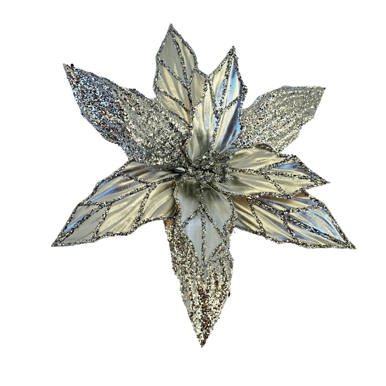 Silver Poinsettia - Seasonal Decor