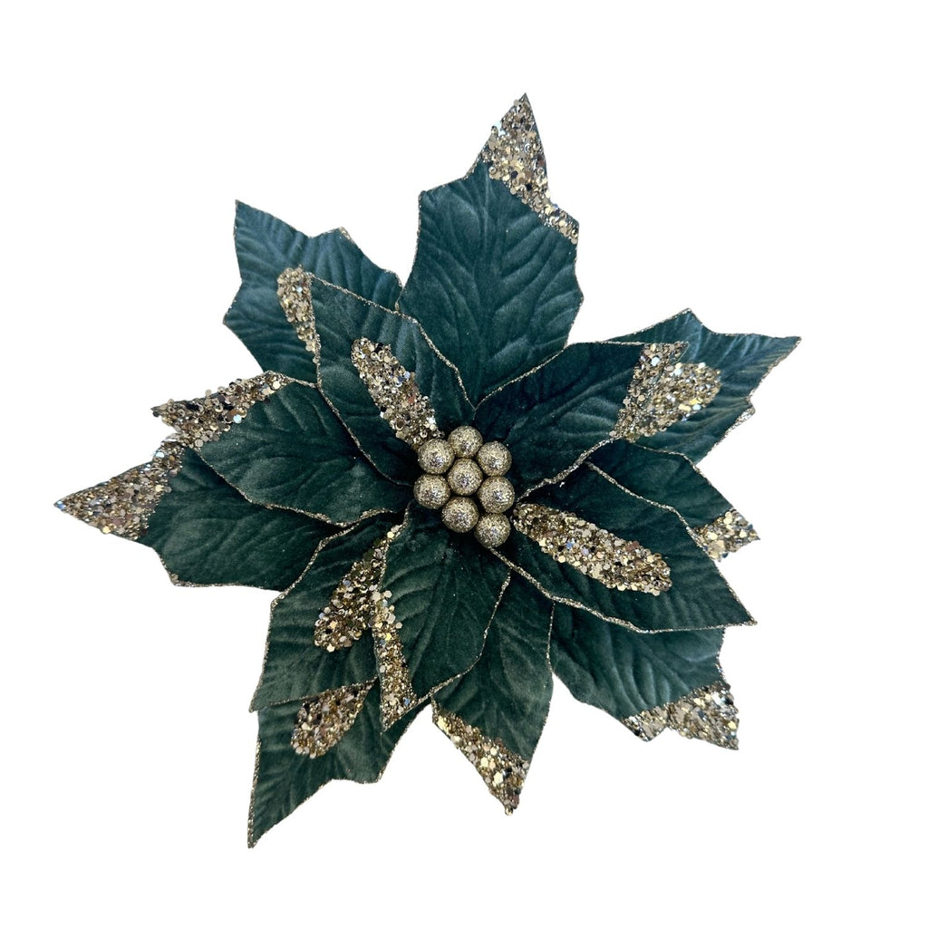 Smoke Green Poinsettia - Seasonal Decor