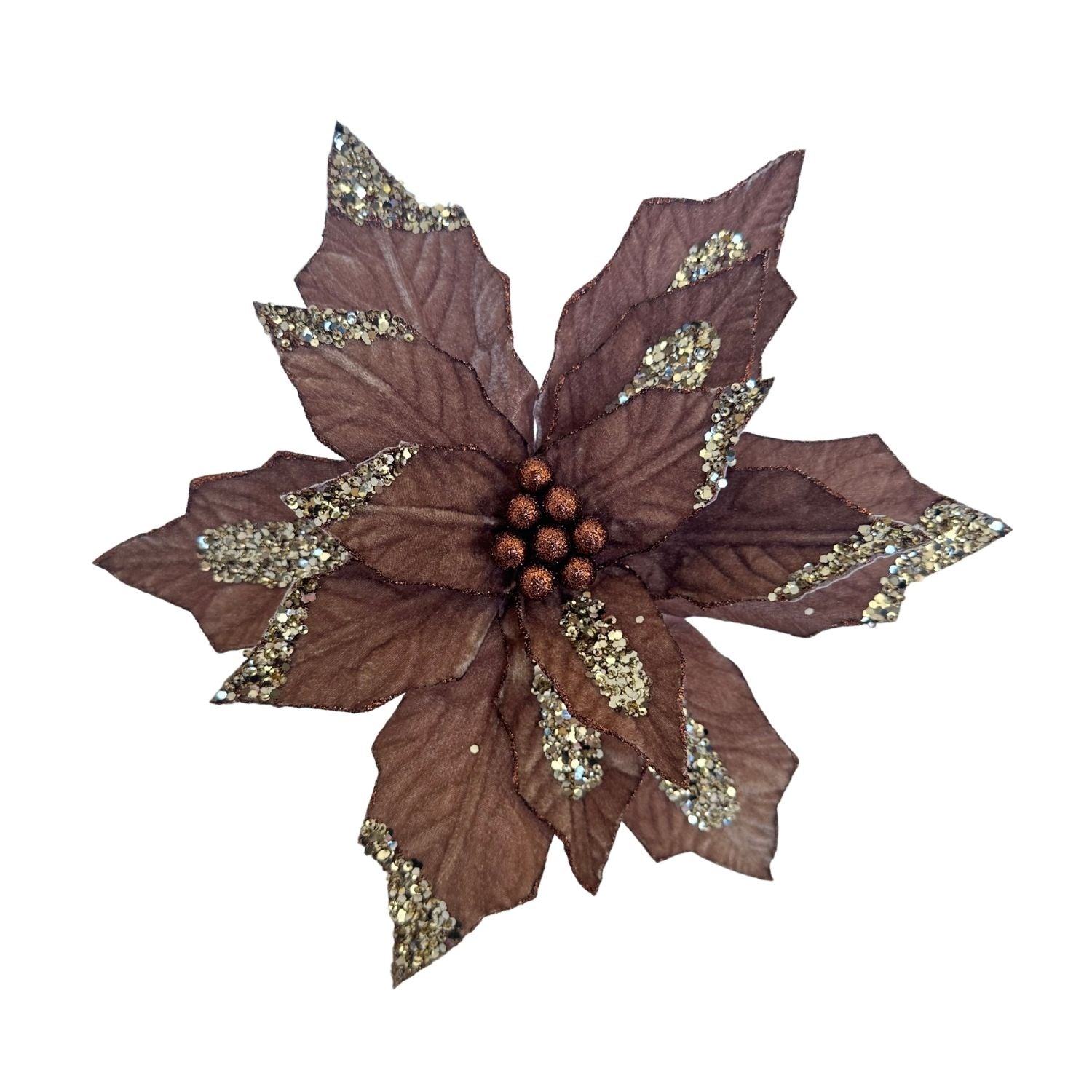 Taupe Poinsettia - Seasonal Decor