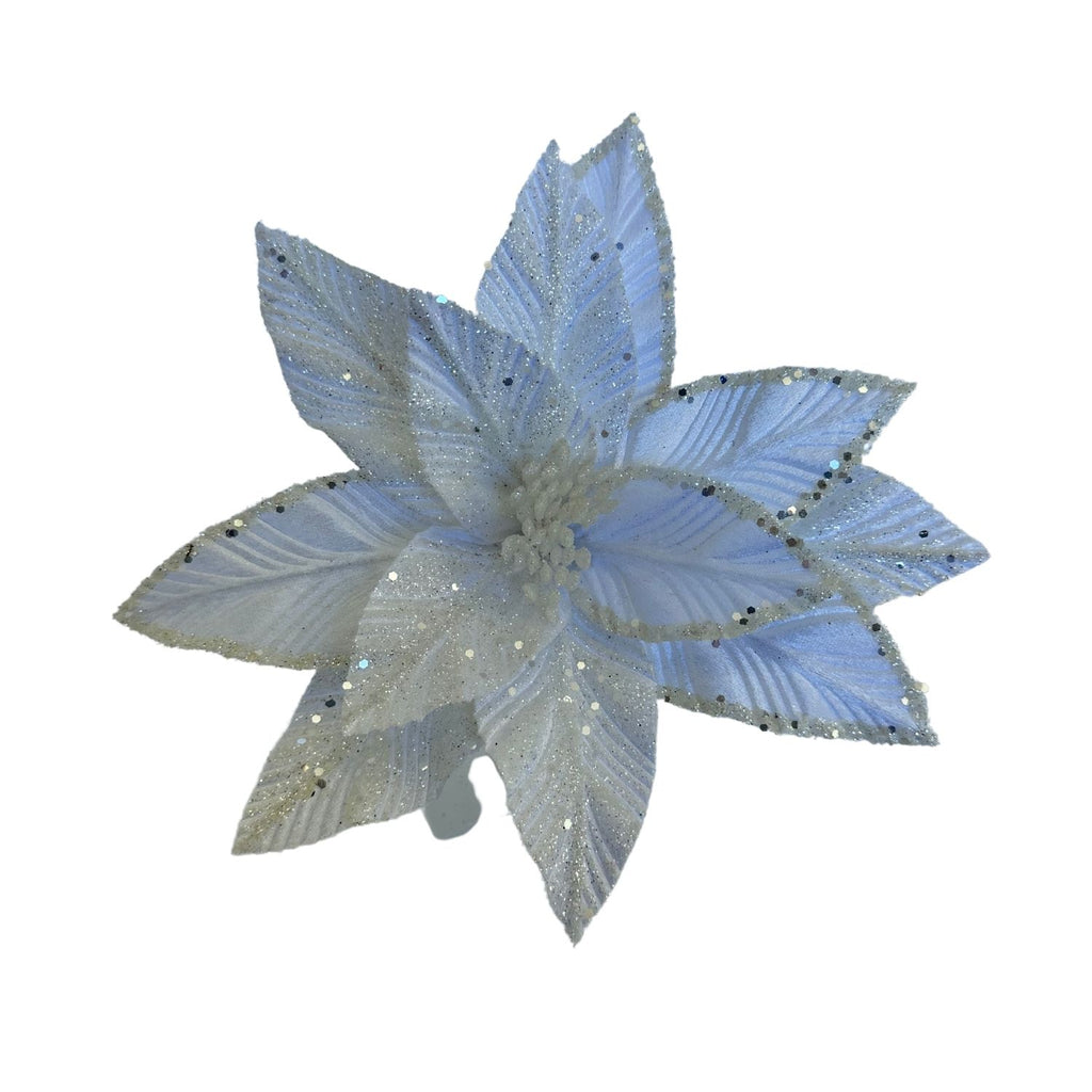White Poinsettia - Seasonal Decor