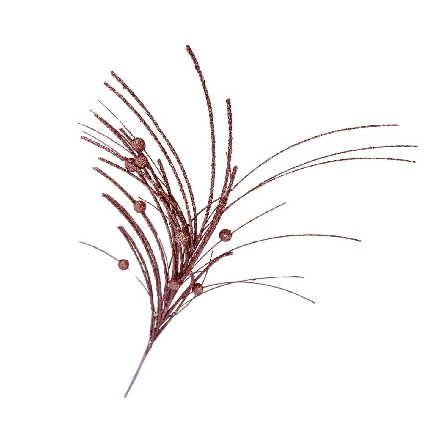 Pink Feather Ball Spray - Seasonal Decor