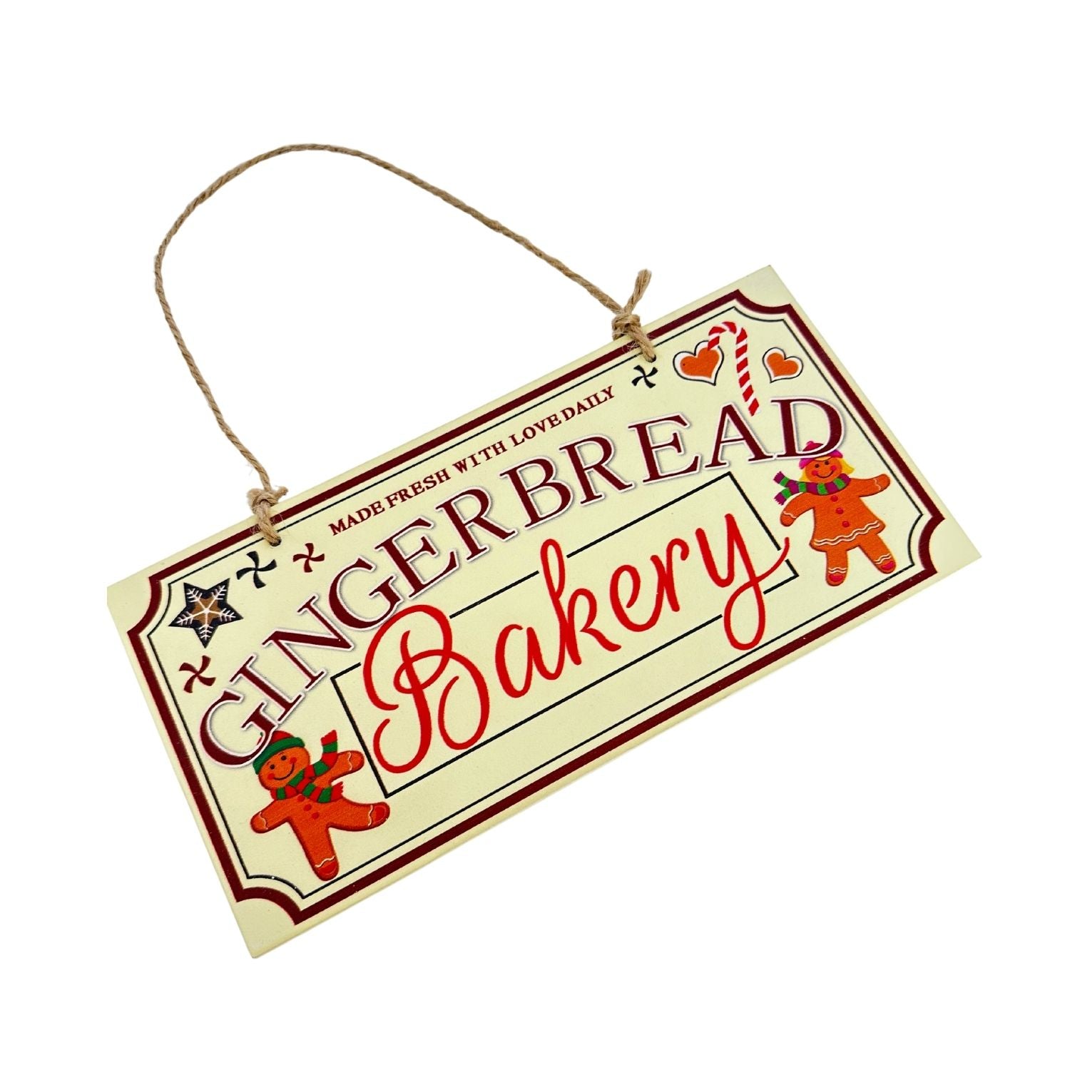 Gingerbread Bakery Sign - Seasonal Decor