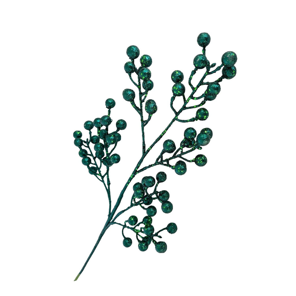 Emerald Green Ball Spray - Seasonal Decor