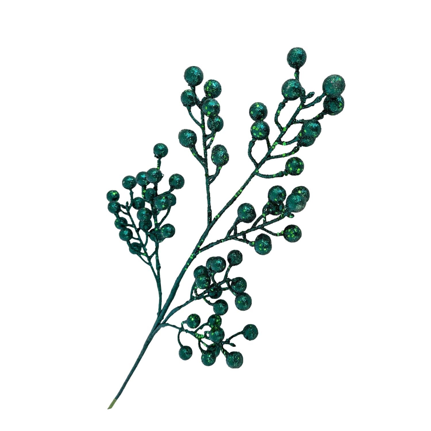 Emerald Green Ball Spray - Seasonal Decor