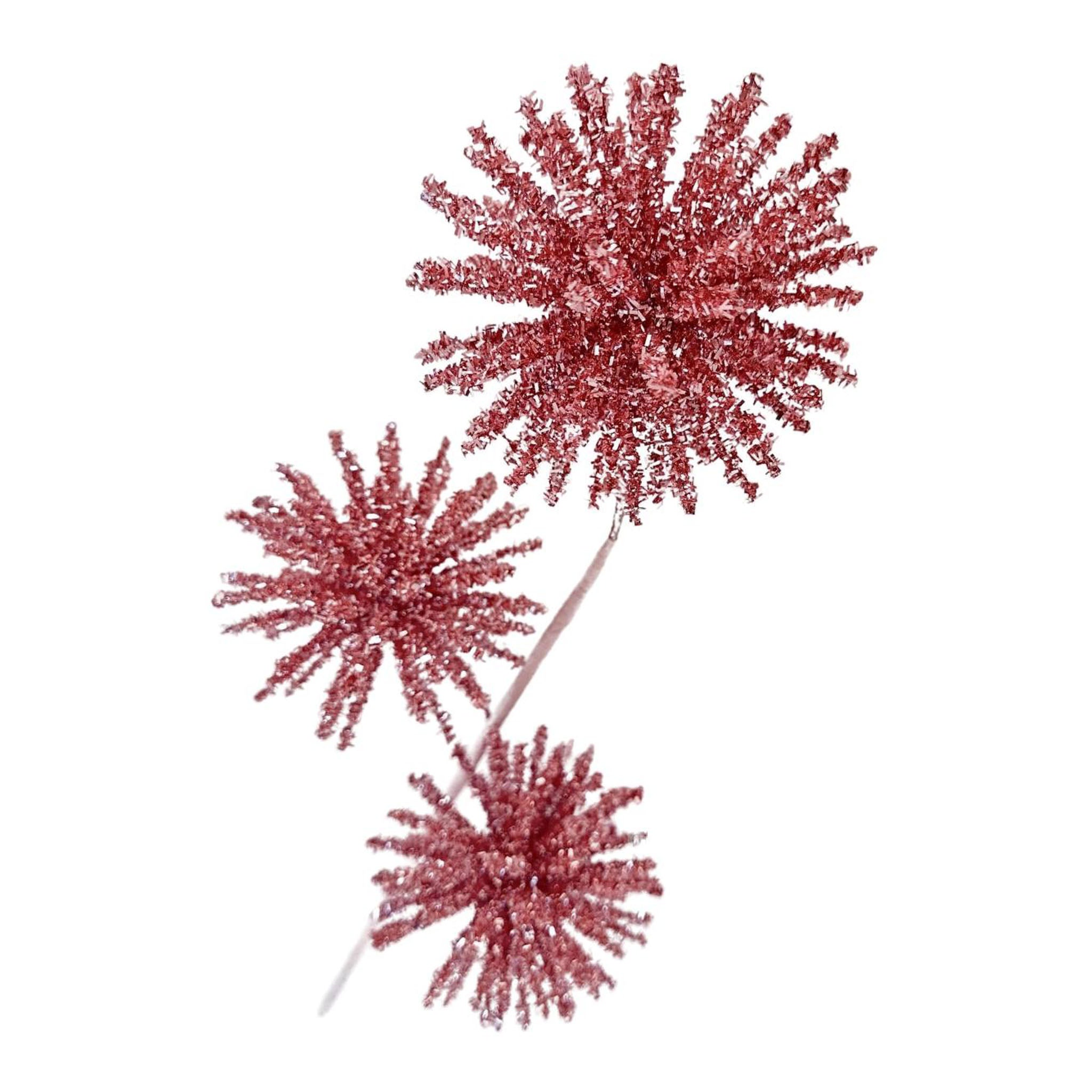 Pink 3 Burst Balls Spray - Seasonal Decor