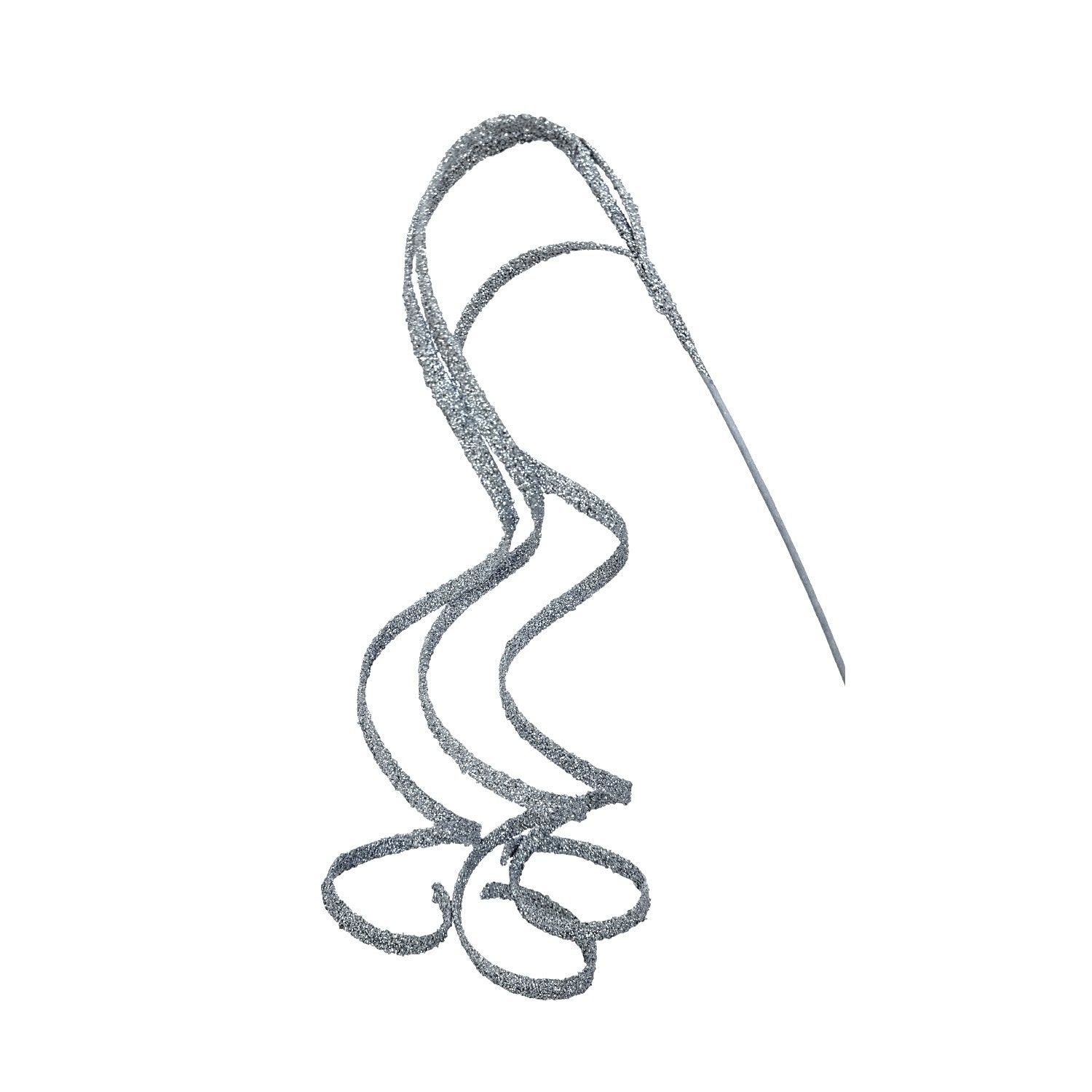 Silver Swirl Spray - Seasonal Decor