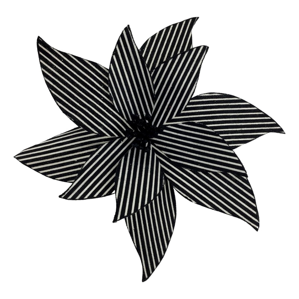 Black White Poinsettia - Seasonal Decor