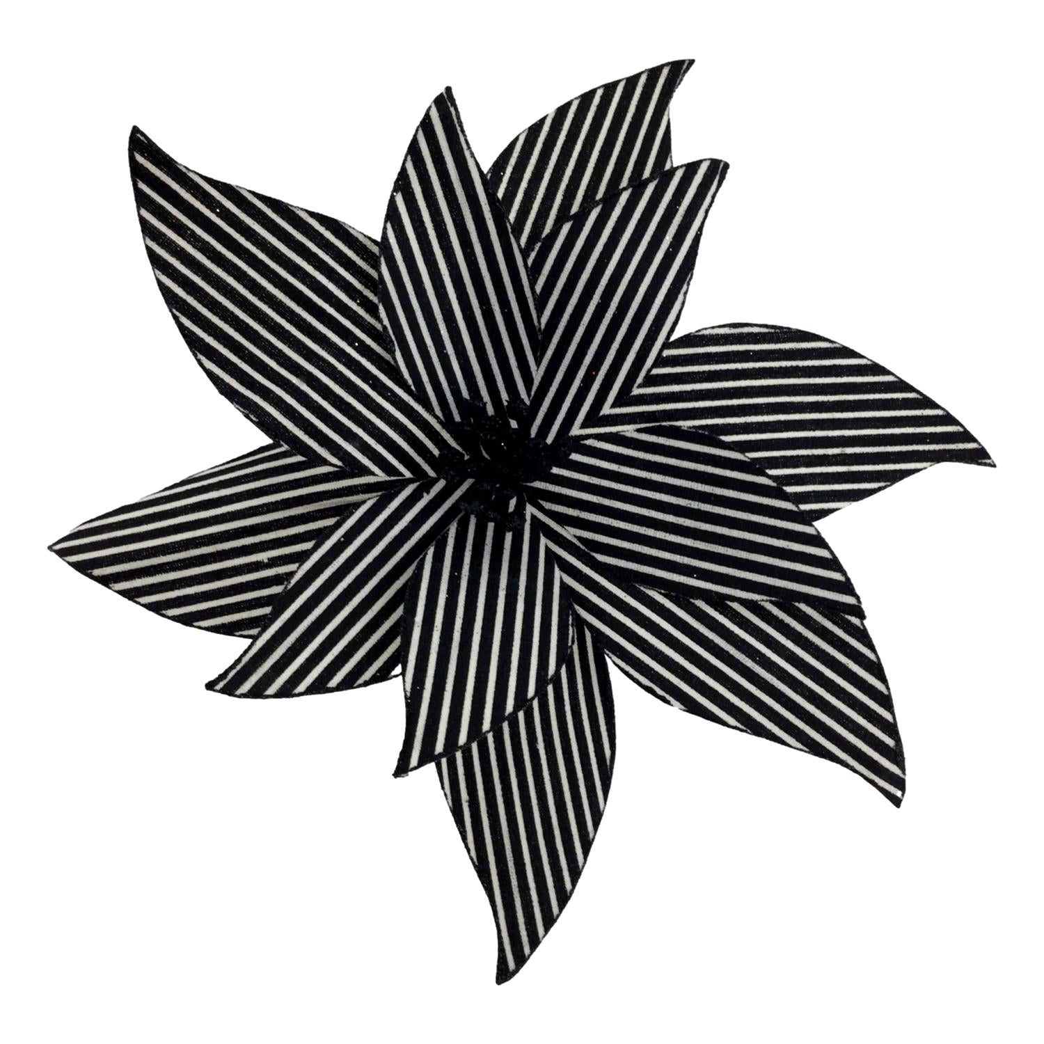 Black White Poinsettia - Seasonal Decor