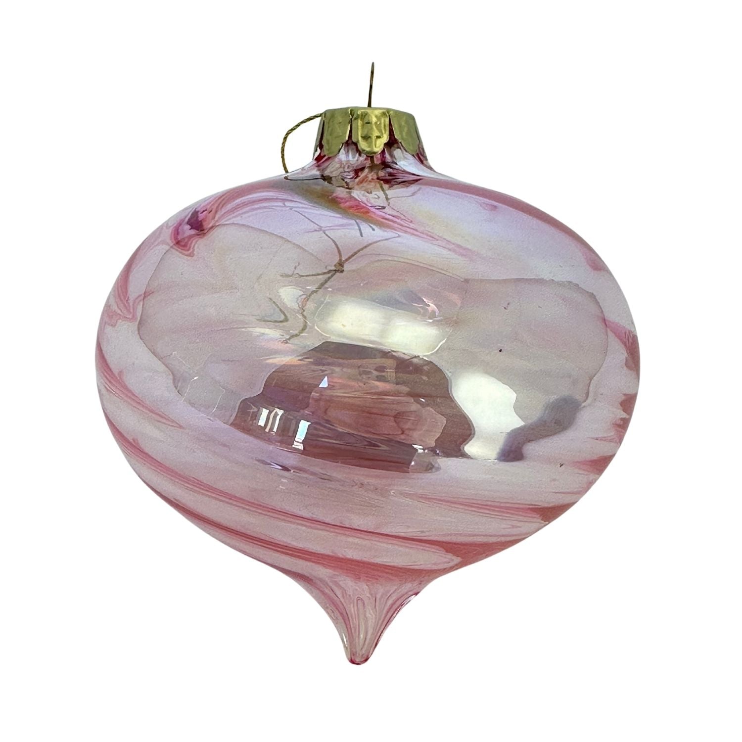 Clear Pink Drop Hanging - Seasonal Decor