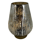 Sm Silver Glass Vase - Seasonal Decor